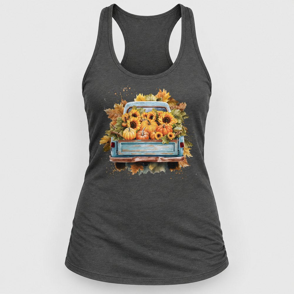 Vintage Harvest Truck Racerback Tank