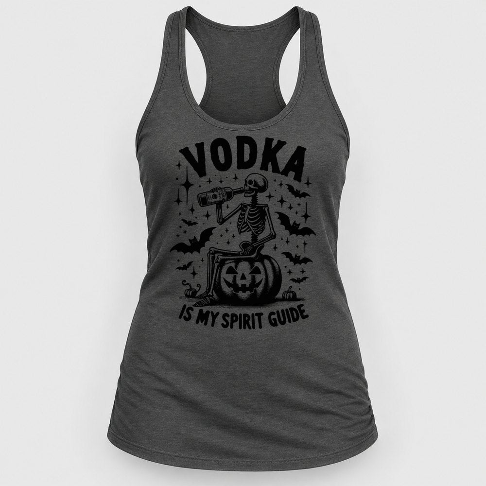 Vodka Is My Spirit Guide Racerback Tank