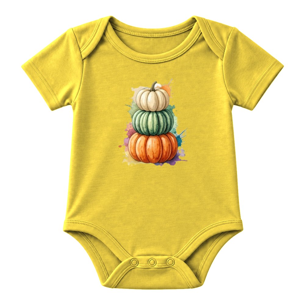 Watercolor Pumpkin Stack Fall Tee