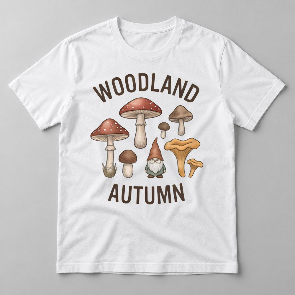 Woodland Autumn tee in White