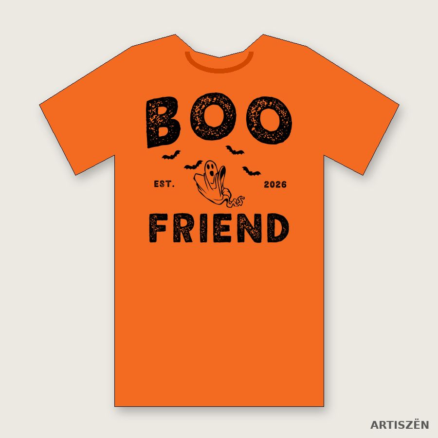 Boo Friend tee in Orange