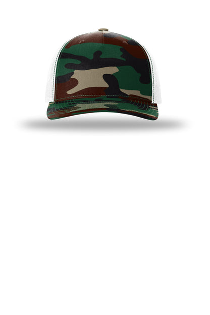 Green Camo/ White