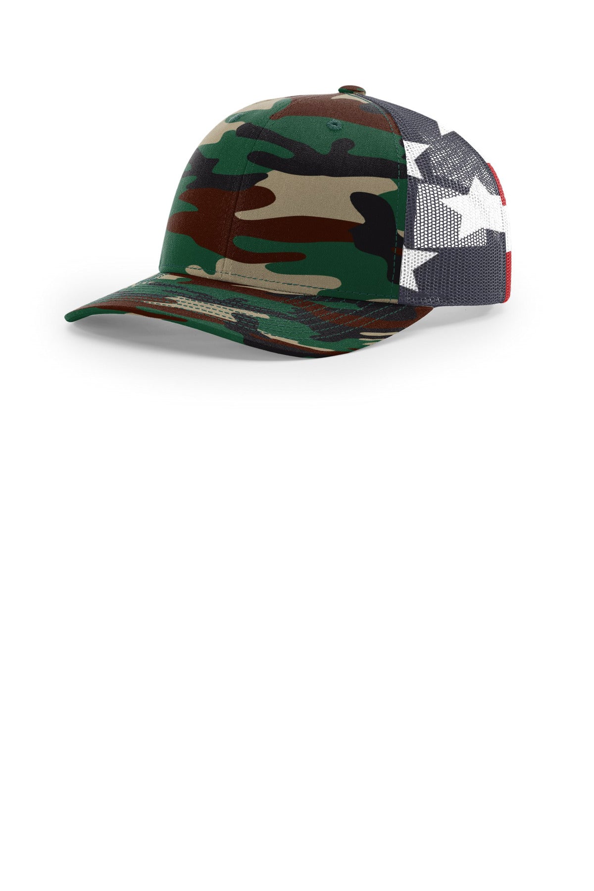Green Camo/ Stars Stripes