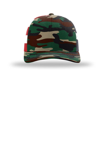 Green Camo/ Stars Stripes