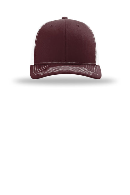 Maroon/ White