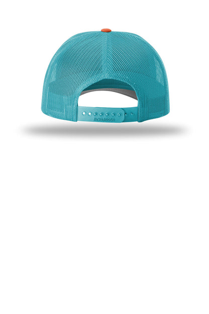 White/ Hawaiian Blue/ Pale Orange