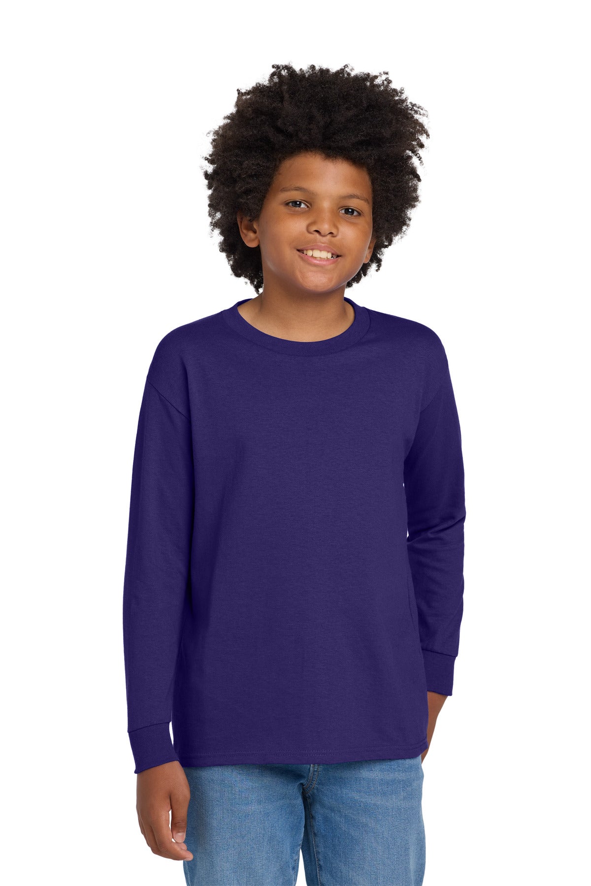 Gildan Youth Heavy Cotton™ 100% Cotton Long Sleeve T-Shirt (5400B)