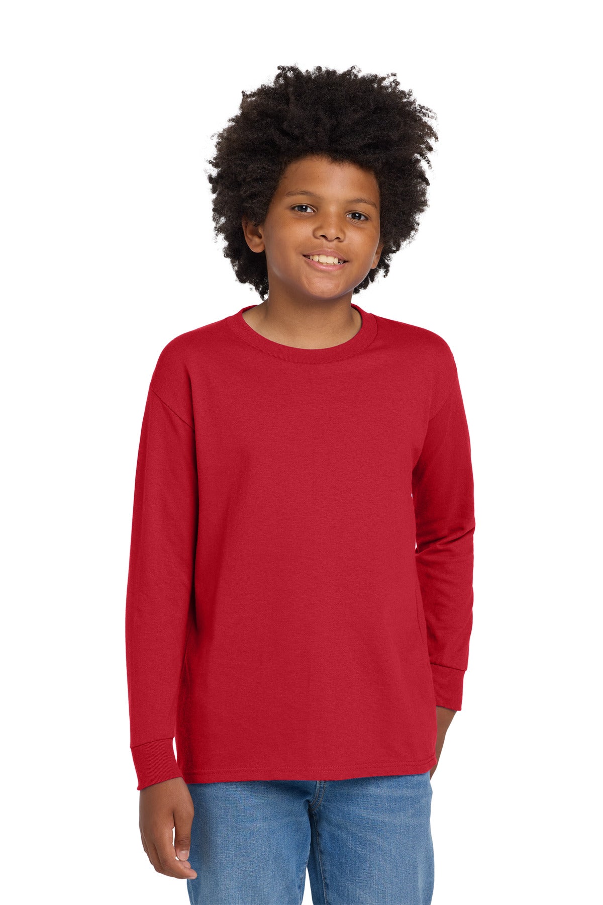 Gildan Youth Heavy Cotton™ 100% Cotton Long Sleeve T-Shirt (5400B)