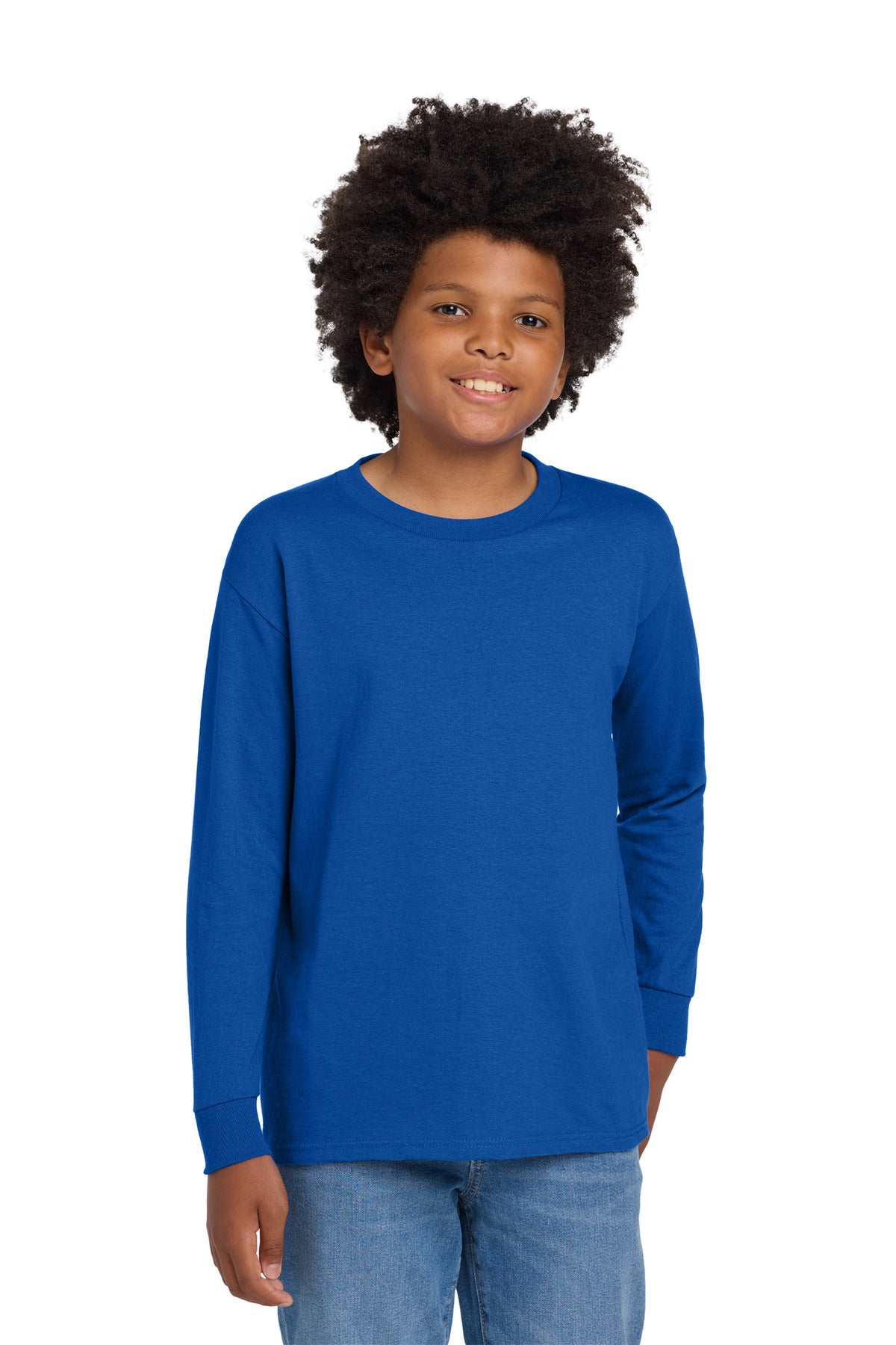 Gildan Youth Heavy Cotton™ 100% Cotton Long Sleeve T-Shirt (5400B)