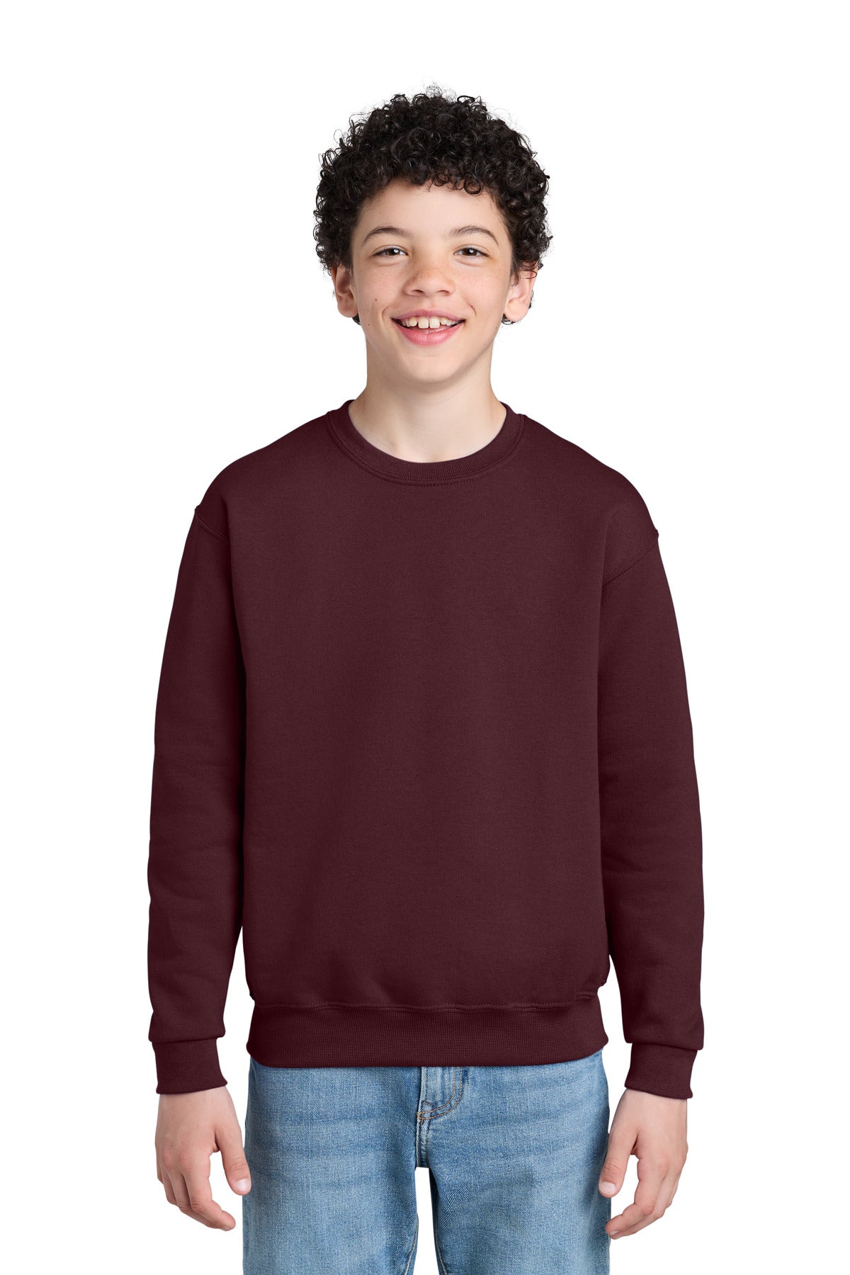 Sudadera juvenil de cuello redondo Jerzees NuBlend (562B)