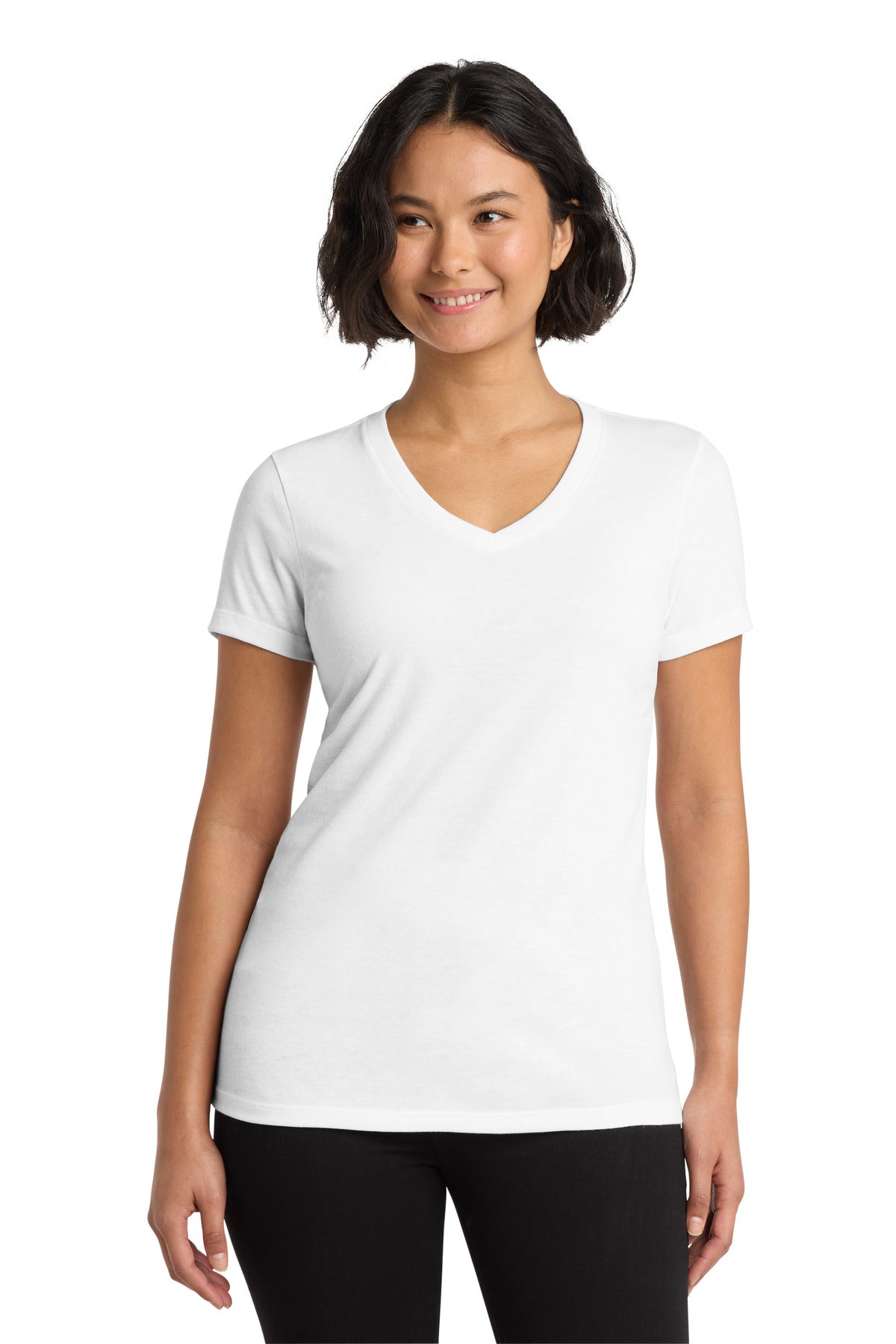 Camiseta de cuello en V Tri-Blend para mujer Allmade (AL2018)