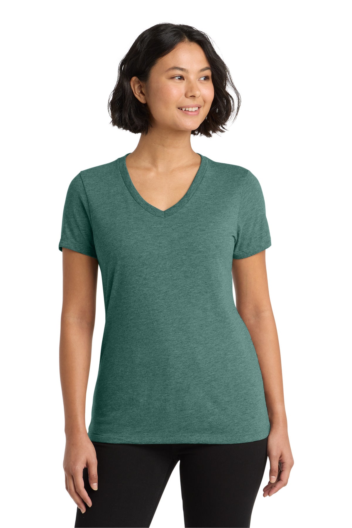 Camiseta de cuello en V Tri-Blend para mujer Allmade (AL2018)