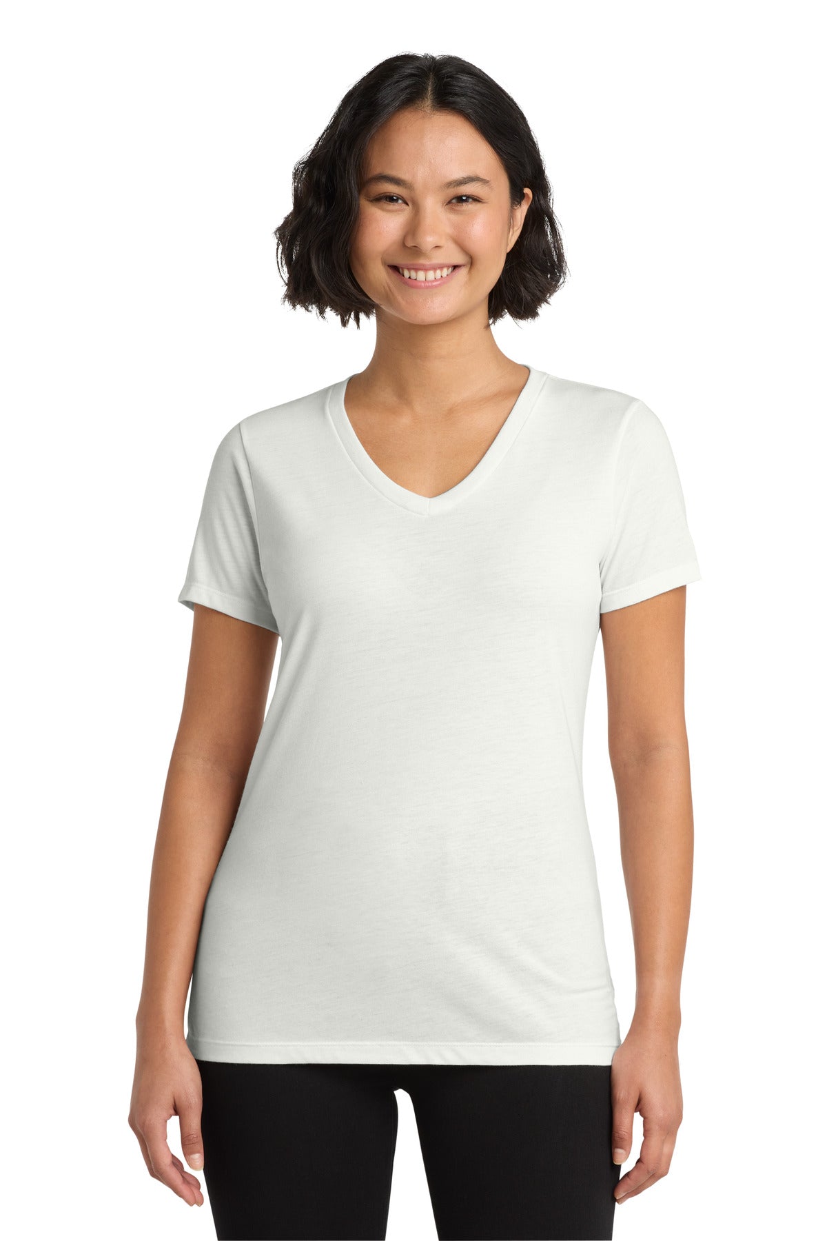 Camiseta de cuello en V Tri-Blend para mujer Allmade (AL2018)