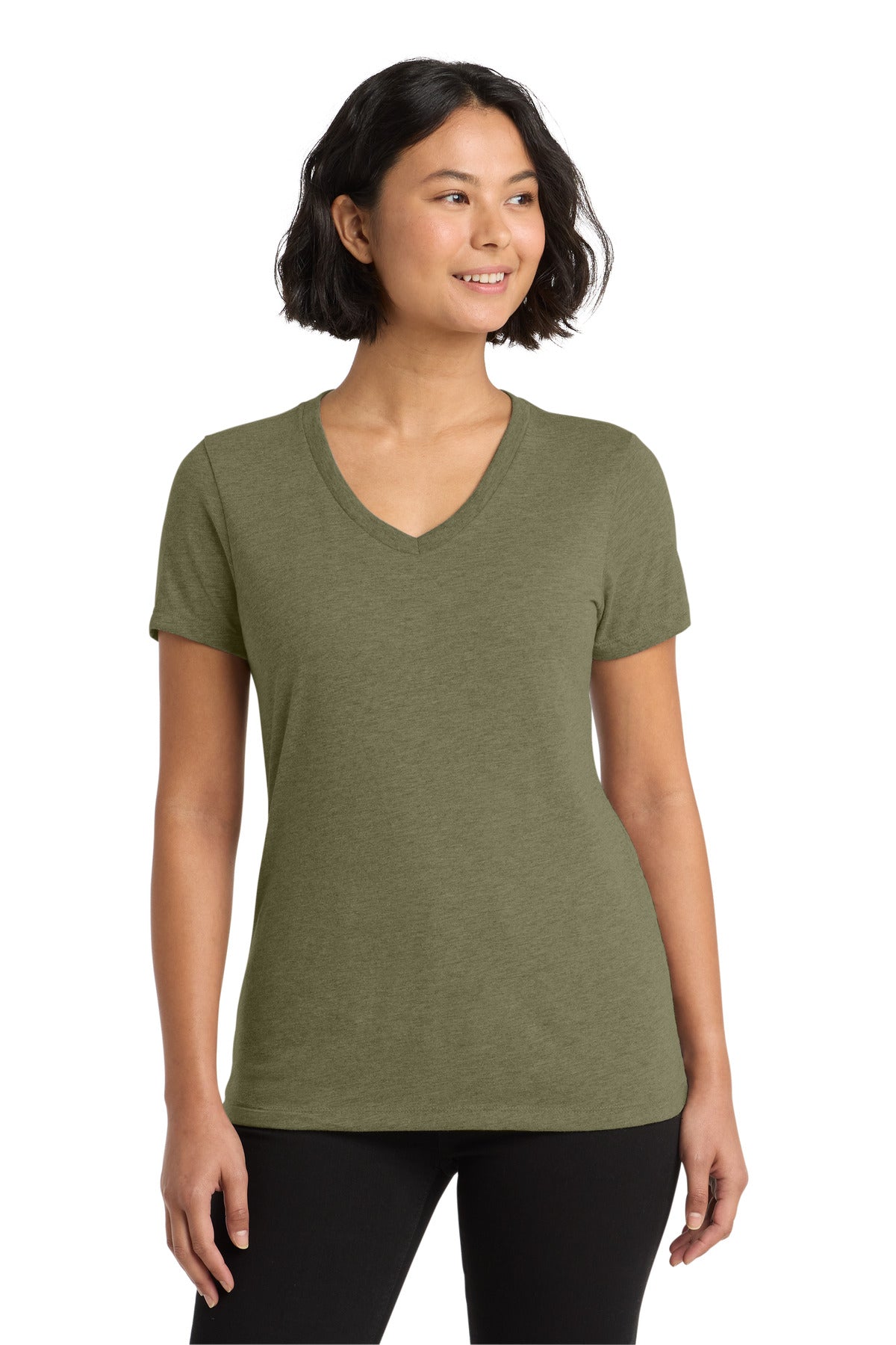 Camiseta de cuello en V Tri-Blend para mujer Allmade (AL2018)