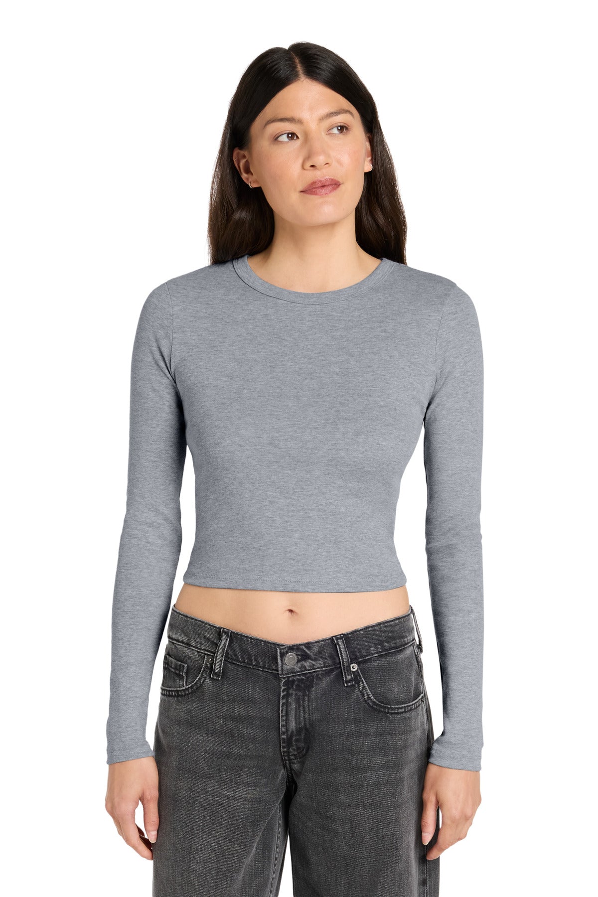 Bella+Canvas Women's Micro Rib Long Sleeve Baby Tee (BC1501)