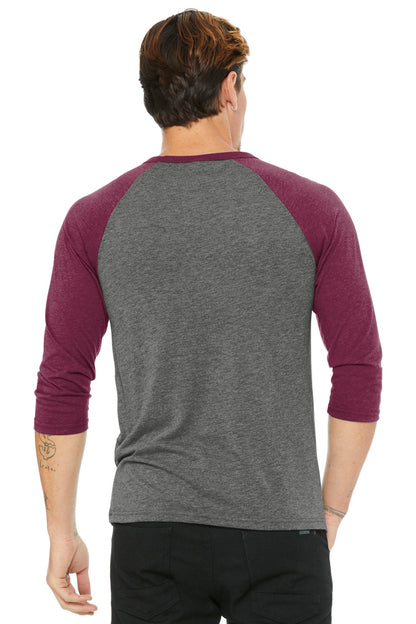 Grey/ Maroon Triblend