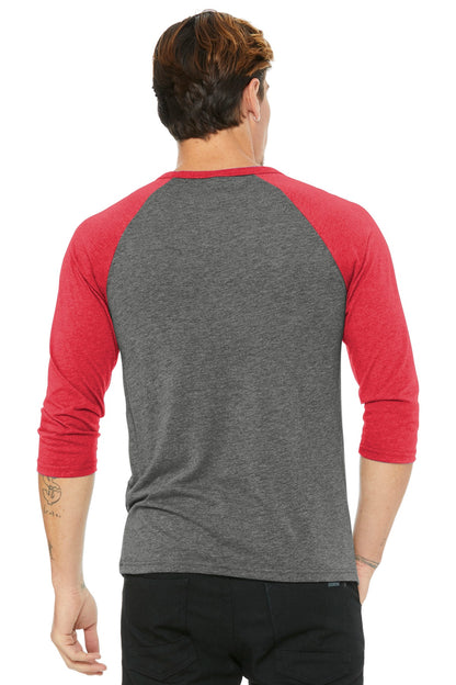 Grey/ Red Triblend
