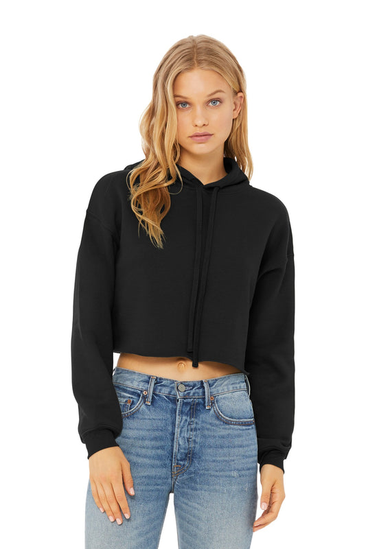 Sudadera con capucha corta de felpa para mujer Bella+Canvas (BC7502)