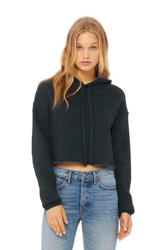 Sudadera con capucha corta de felpa para mujer Bella+Canvas (BC7502)
