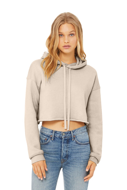 Sudadera con capucha corta de felpa para mujer Bella+Canvas (BC7502)