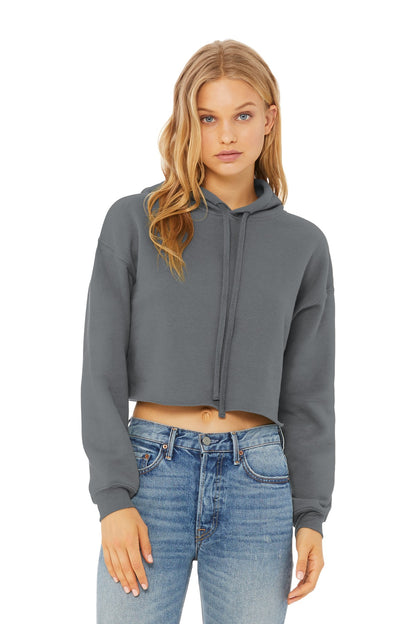 Sudadera con capucha corta de felpa para mujer Bella+Canvas (BC7502)