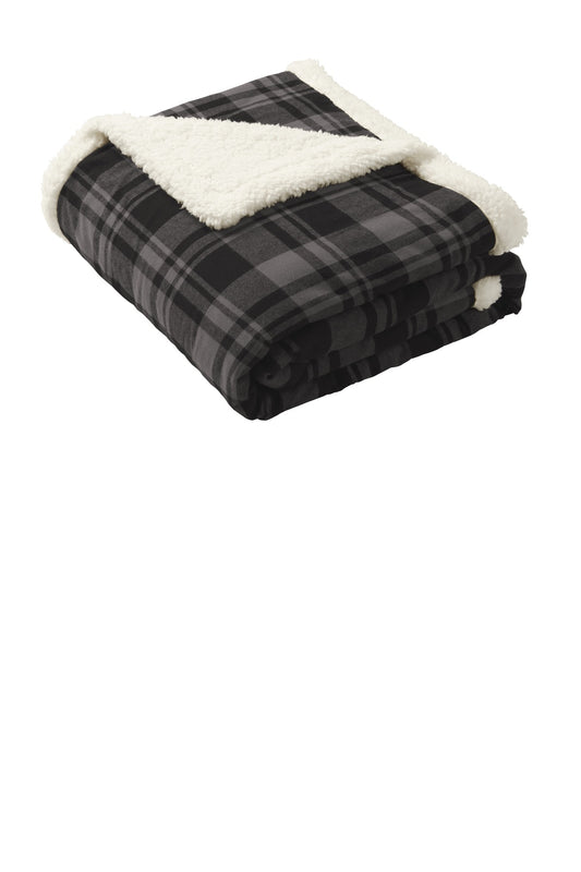 Black Uneven Plaid