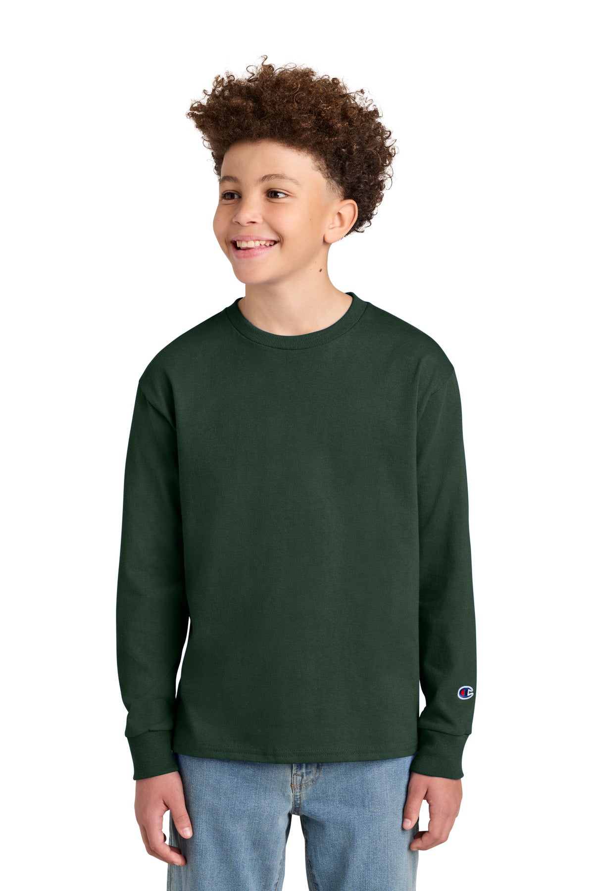 Champion Youth Jersey Long Sleeve Tee (CH1751)
