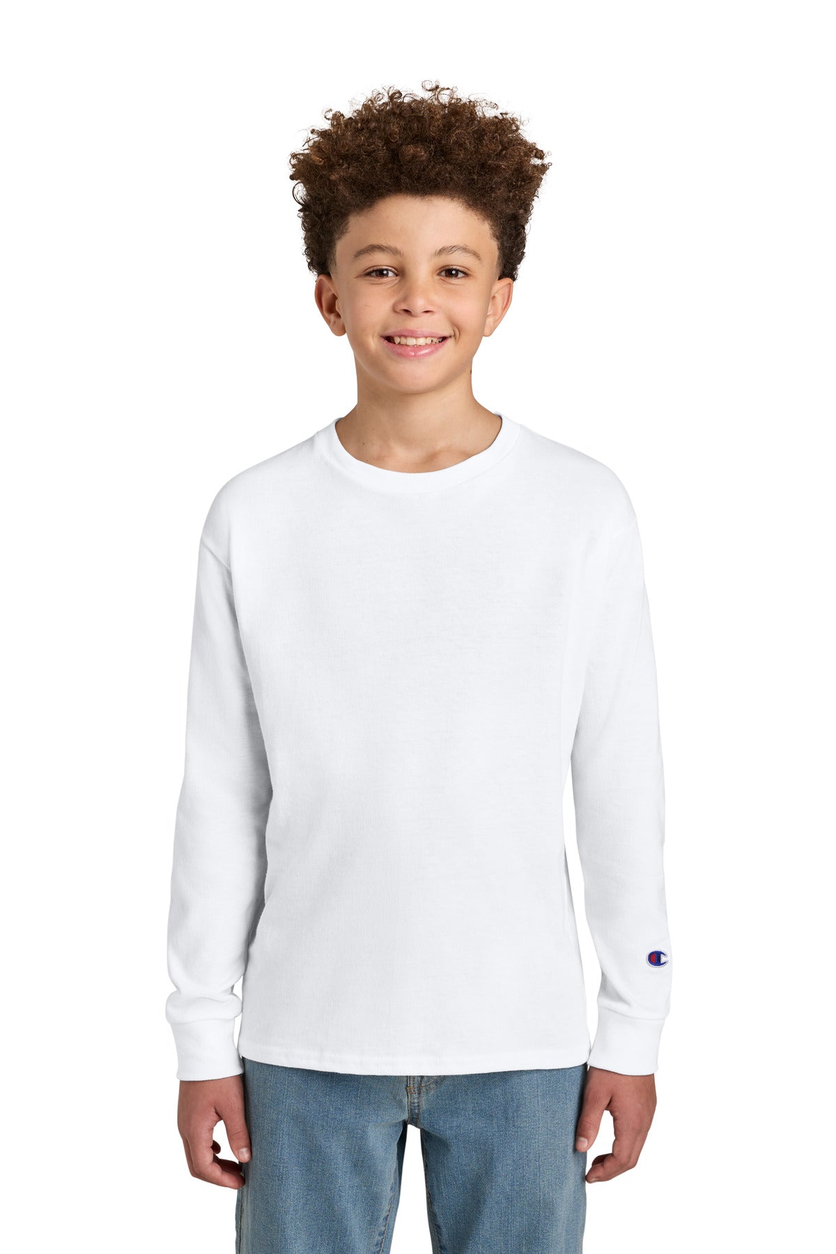 Champion Youth Jersey Long Sleeve Tee (CH1751)