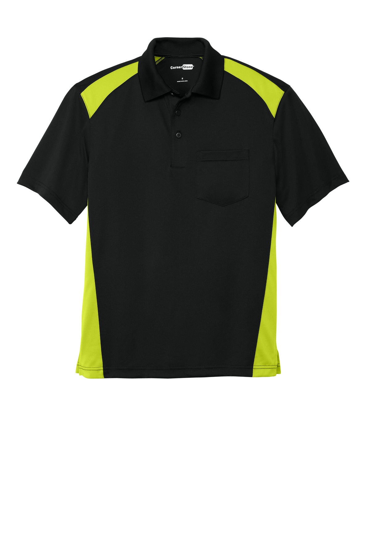 Black/ Shock Green