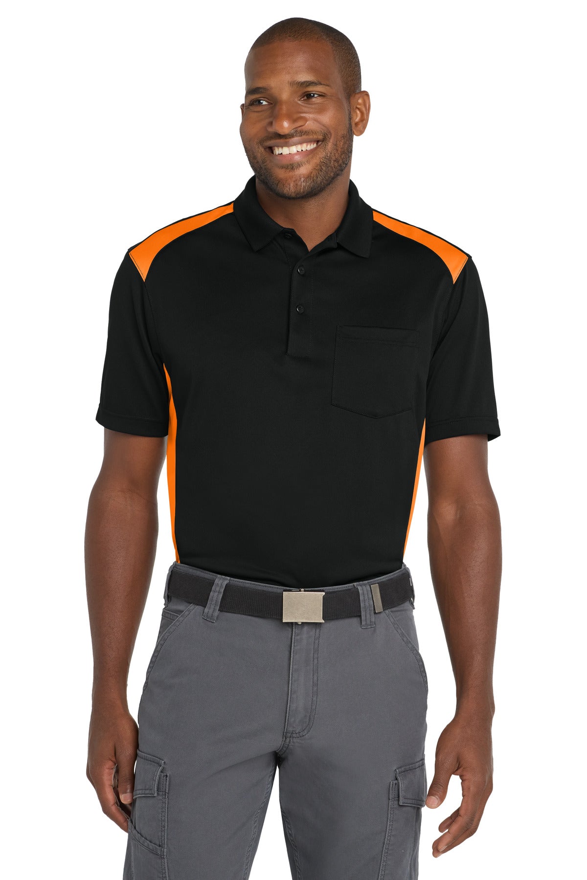 Black/ Shock Orange
