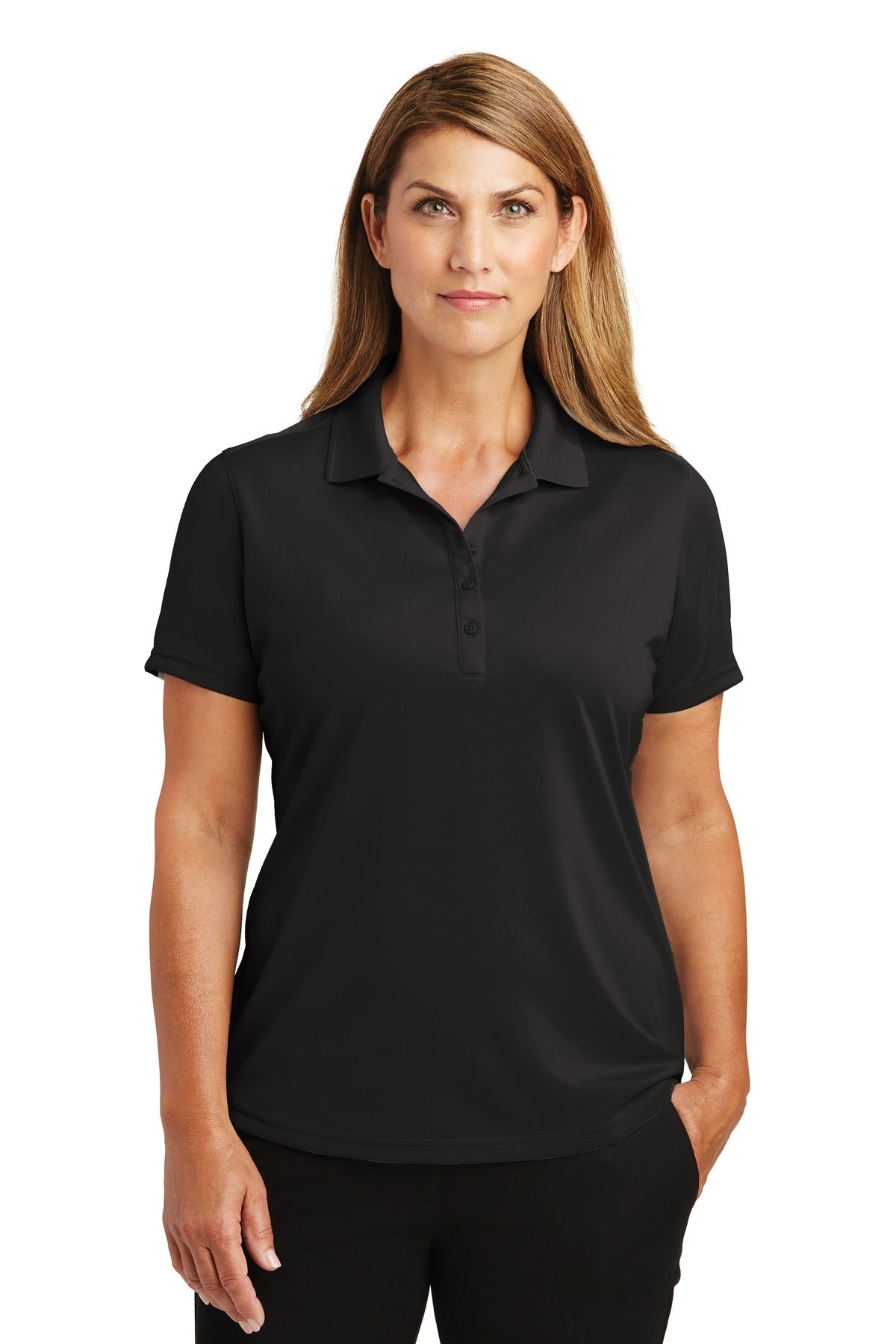 Polo de mujer CornerStone Select, ligero y resistente a los enganches (CS419)