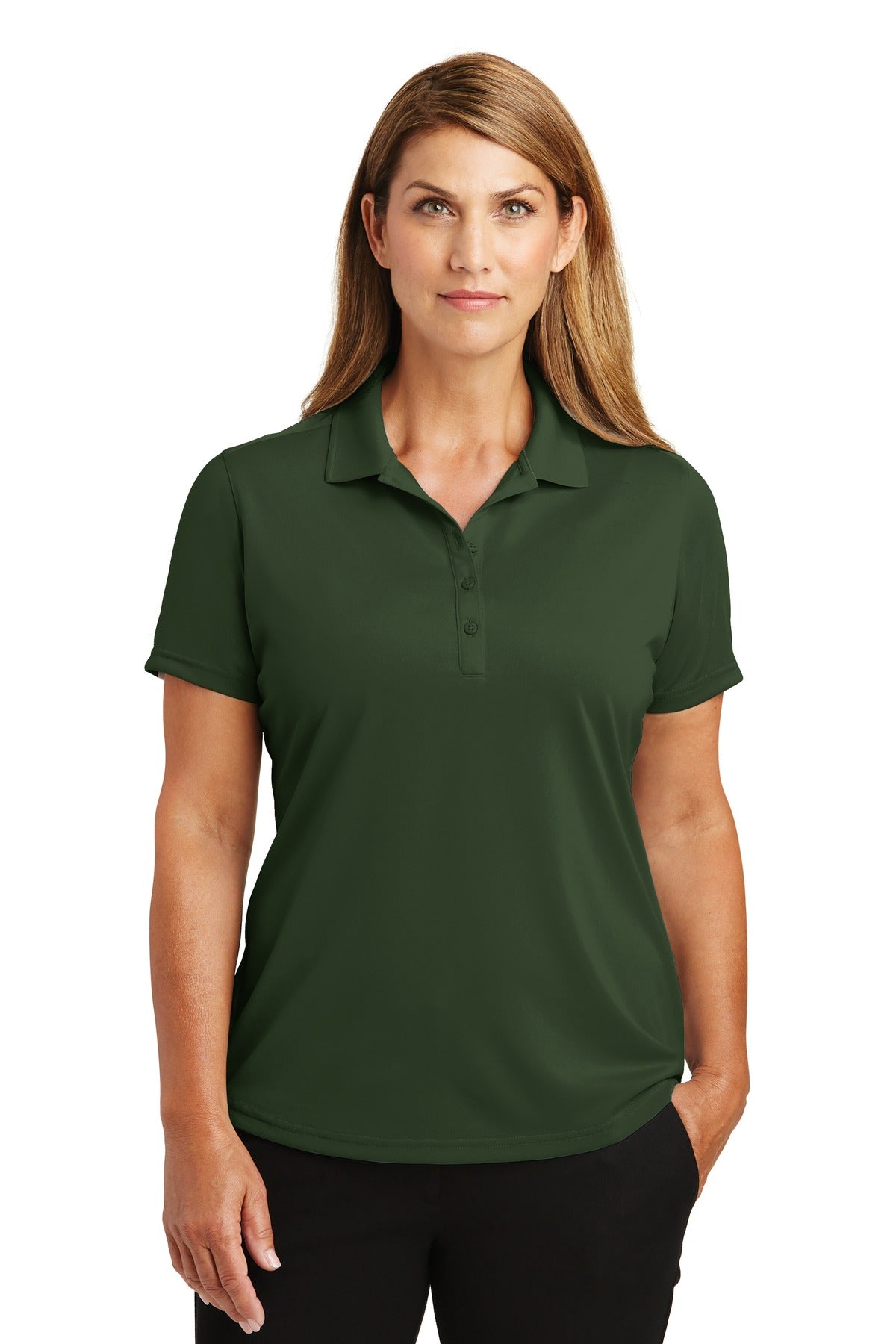 Polo de mujer CornerStone Select, ligero y resistente a los enganches (CS419)