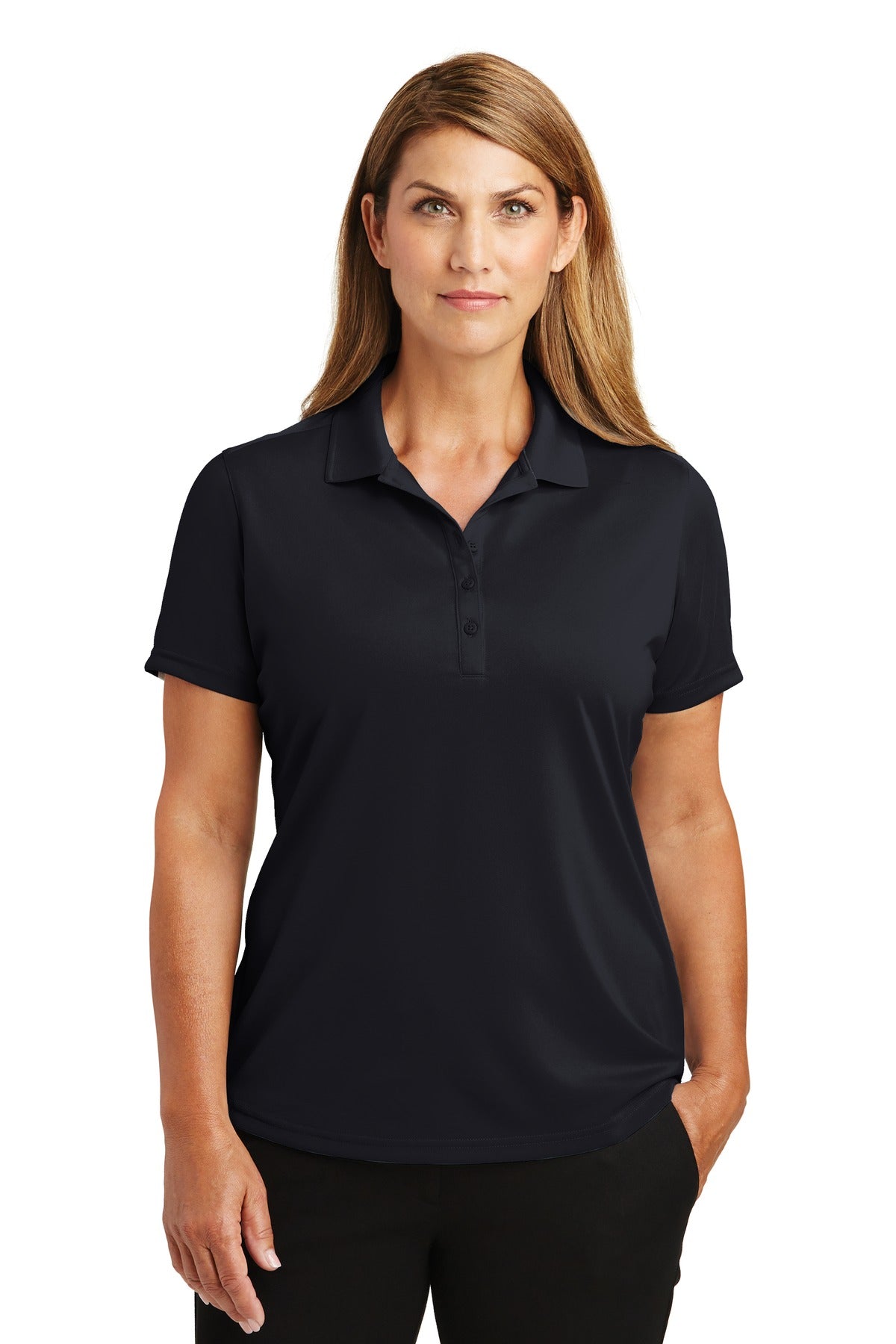 Polo de mujer CornerStone Select, ligero y resistente a los enganches (CS419)