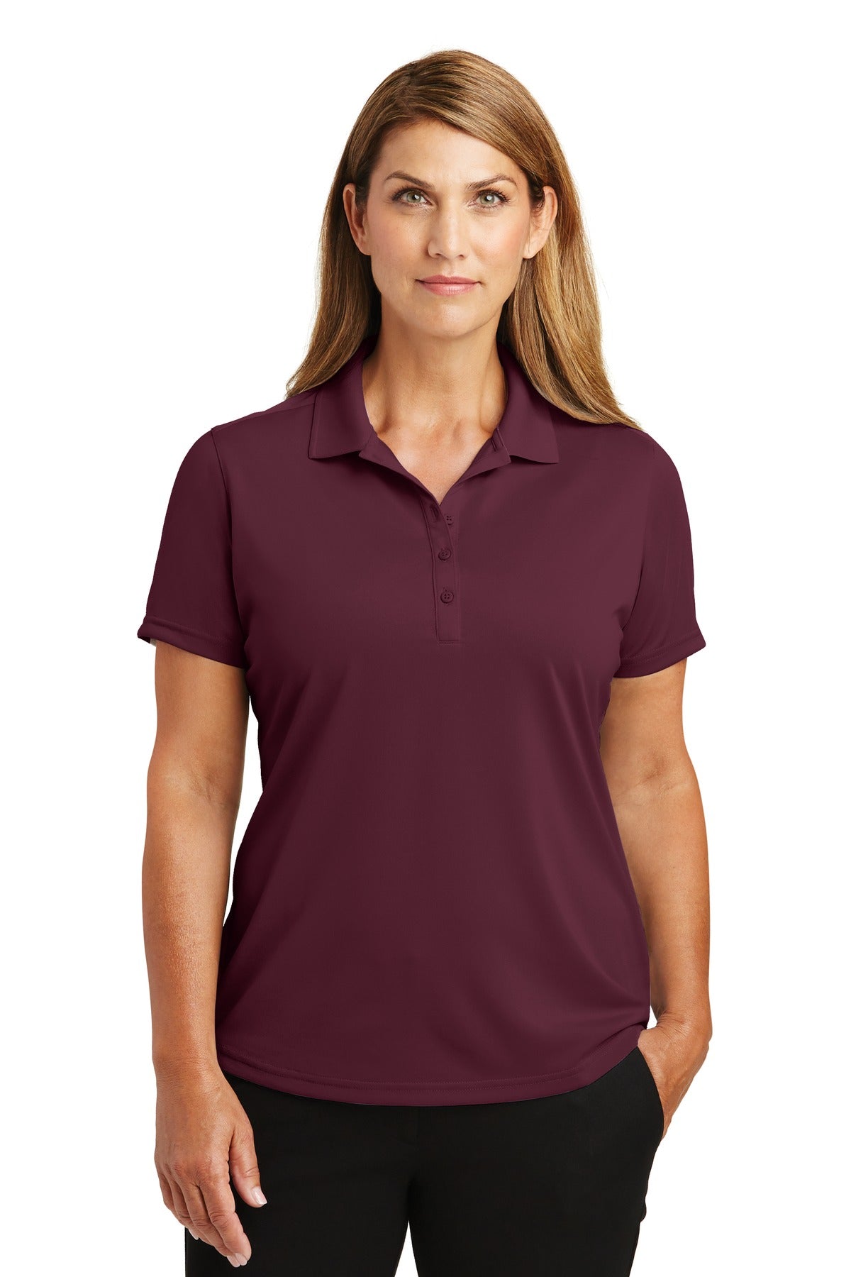 Polo de mujer CornerStone Select, ligero y resistente a los enganches (CS419)