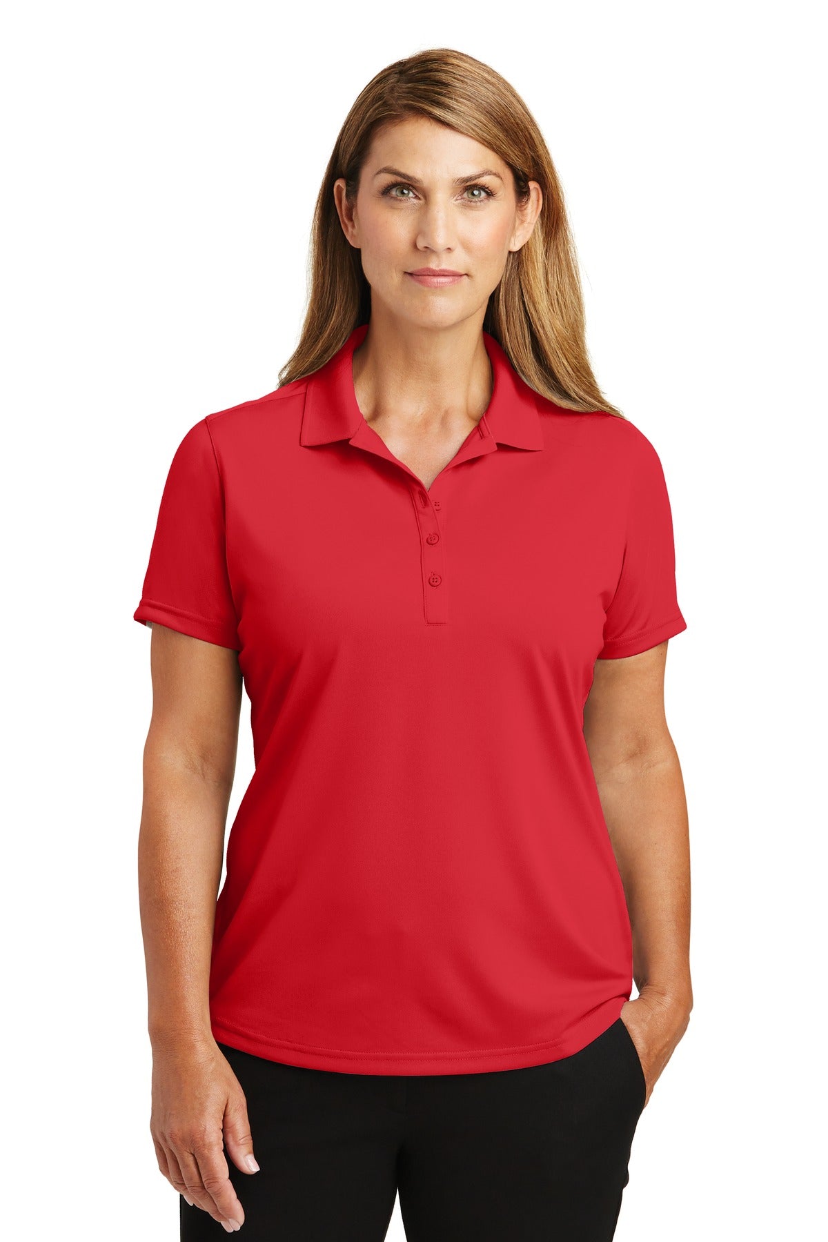 Polo de mujer CornerStone Select, ligero y resistente a los enganches (CS419)