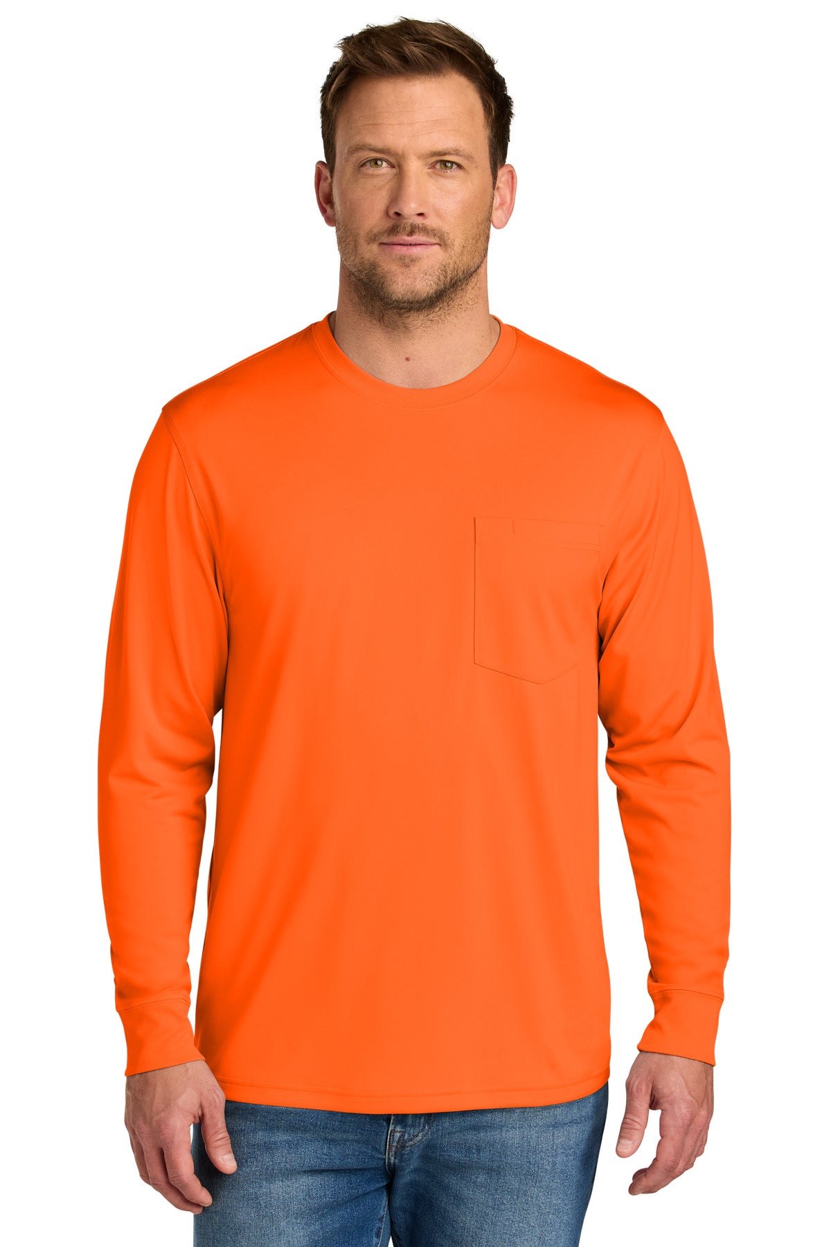 Camiseta de trabajo de manga larga con bolsillo CornerStone Pro (CS440LSP)