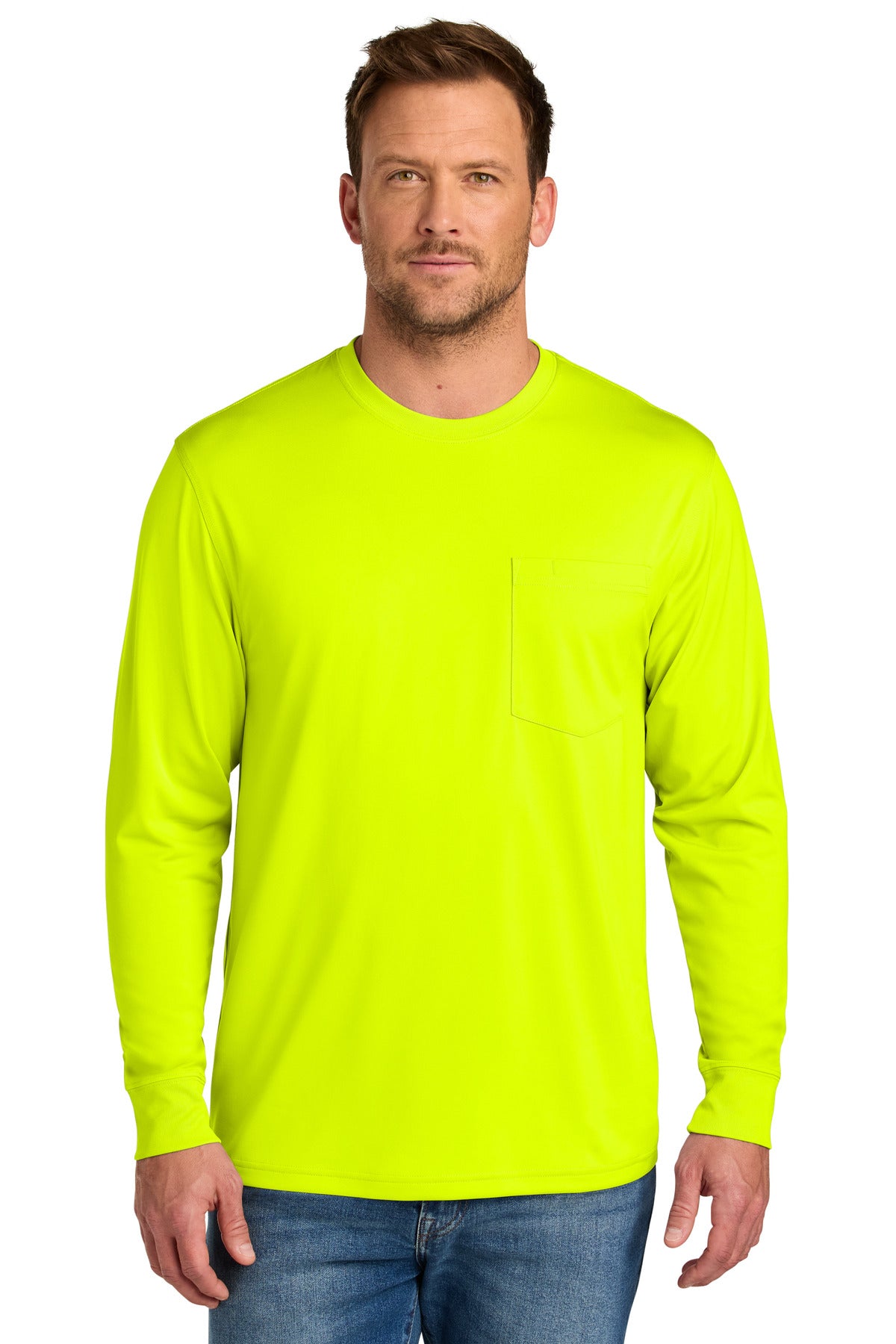 Camiseta de trabajo de manga larga con bolsillo CornerStone Pro (CS440LSP)