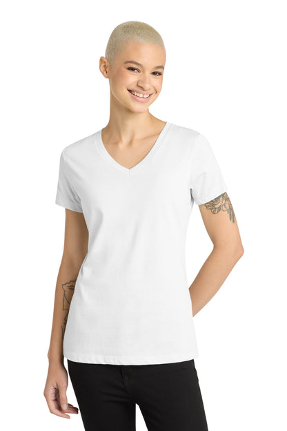 Camiseta de cuello en V para mujer District Perfect Weight (DM1170L)