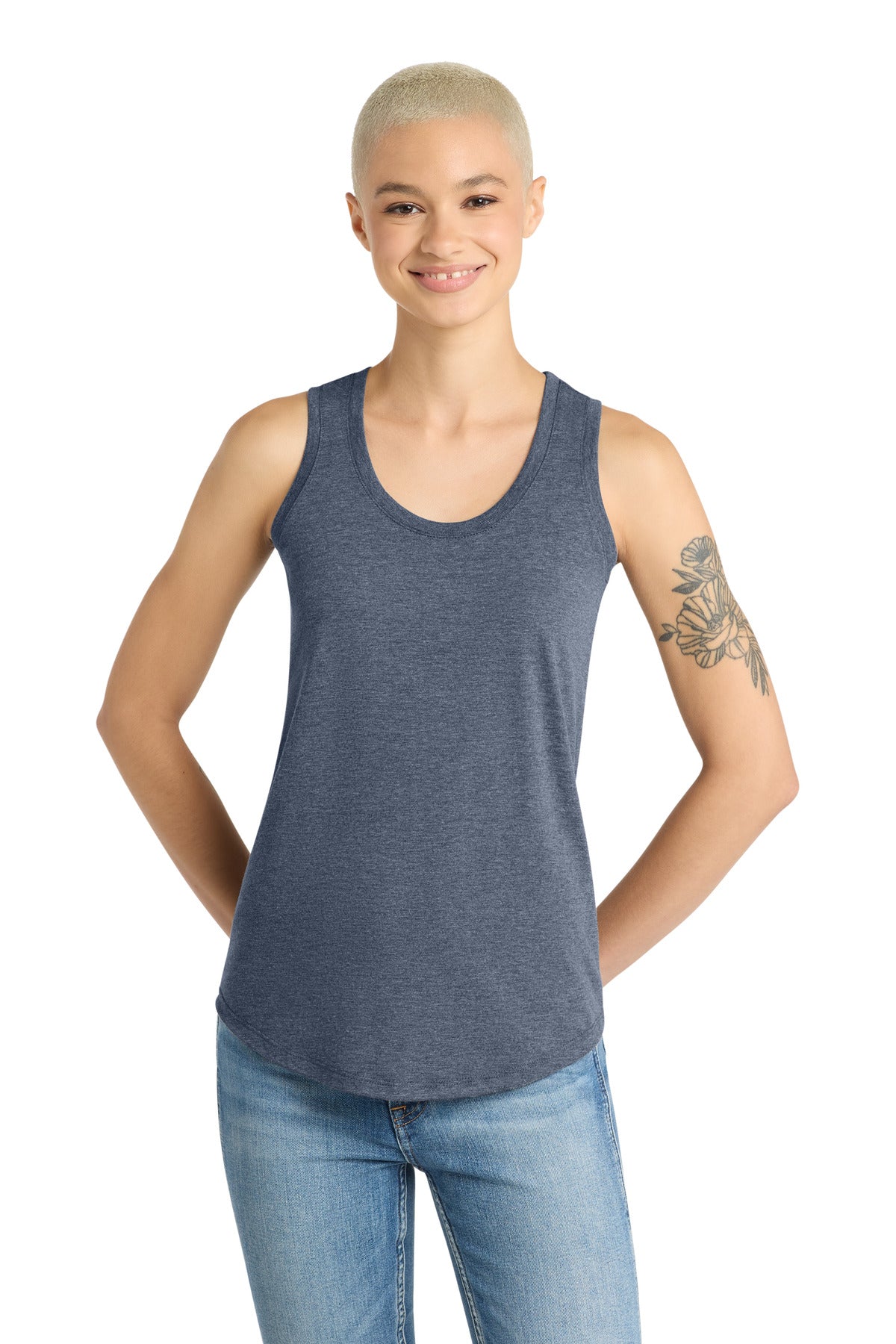 District Women's Perfect Tri Racerback Tank (DM138L)