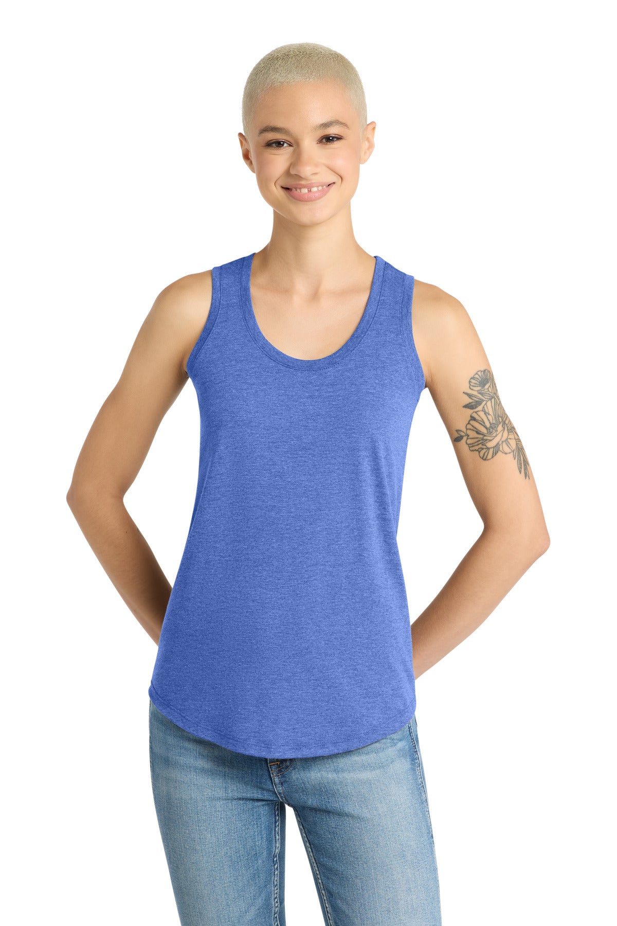 District Women's Perfect Tri Racerback Tank (DM138L)