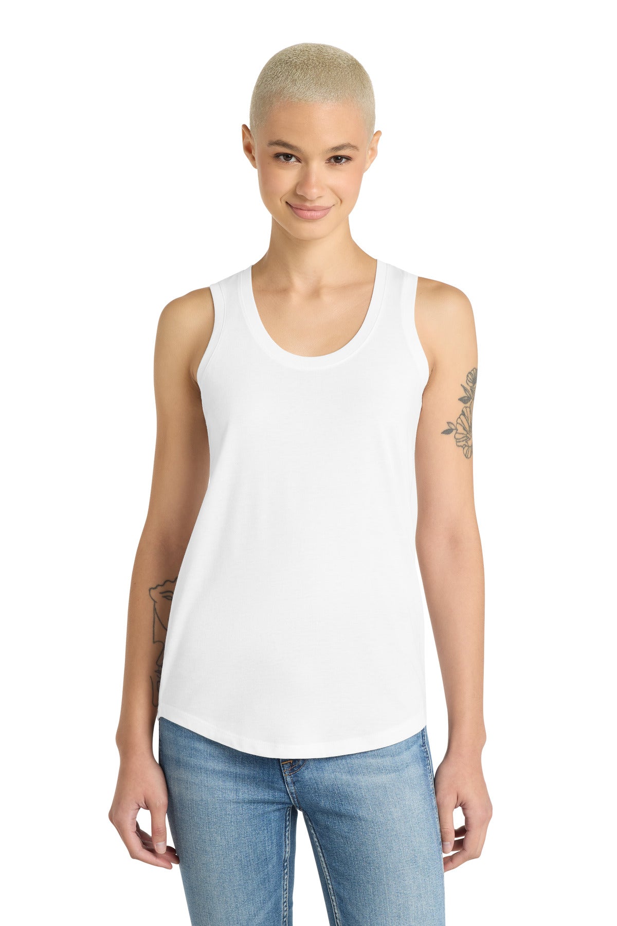 District Women's Perfect Tri Racerback Tank (DM138L)