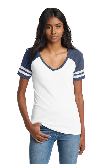 White/ Heathered True Navy