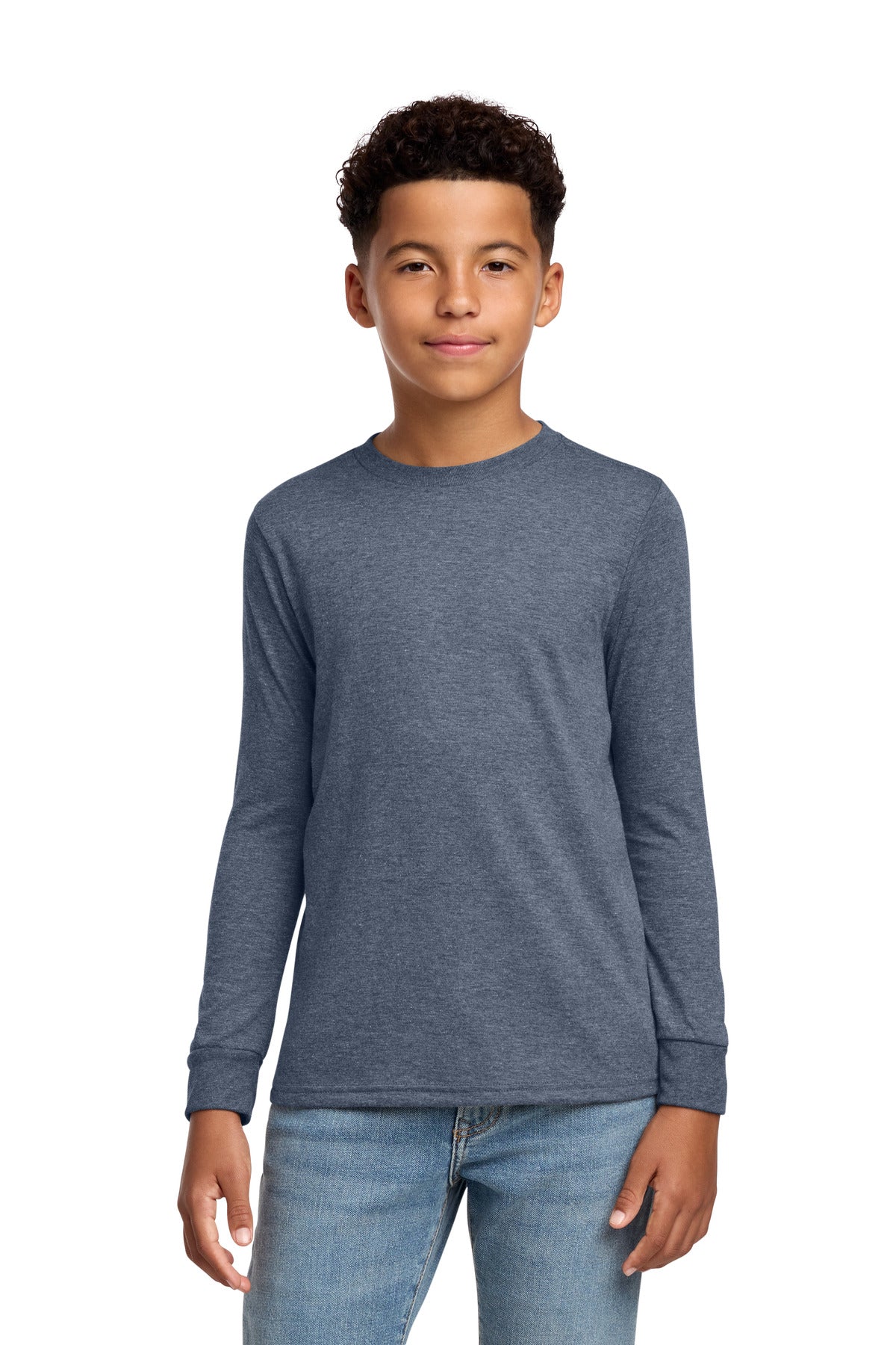 District Youth Perfect Tri Long Sleeve Tee (DT132Y)