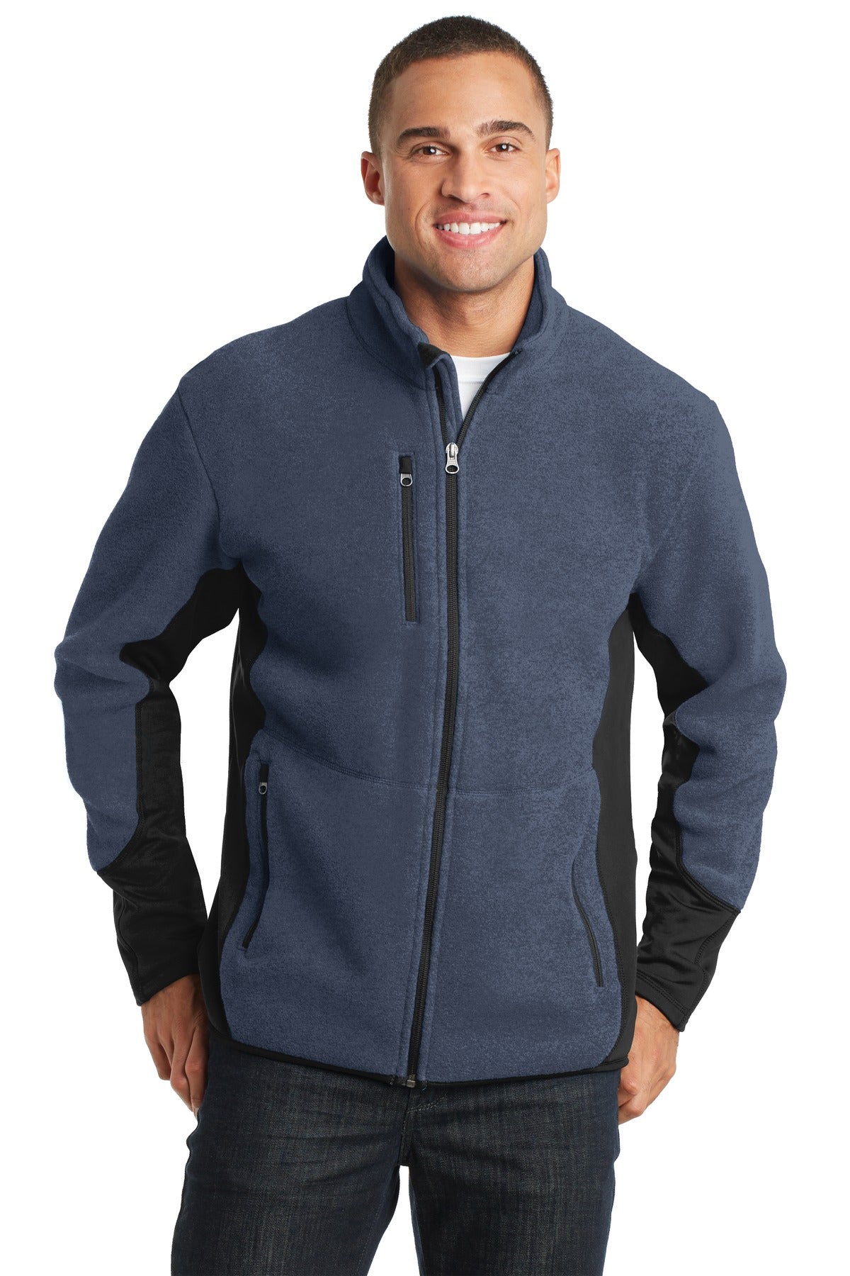 Navy Heather/ Black