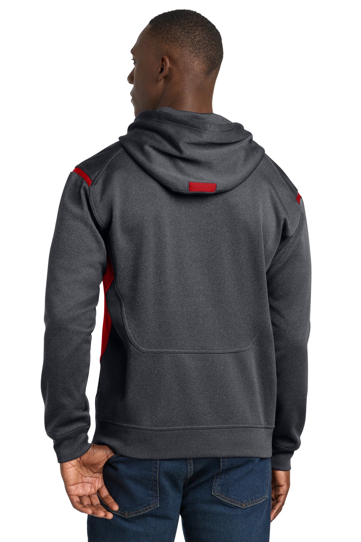 Graphite Heather/ True Red