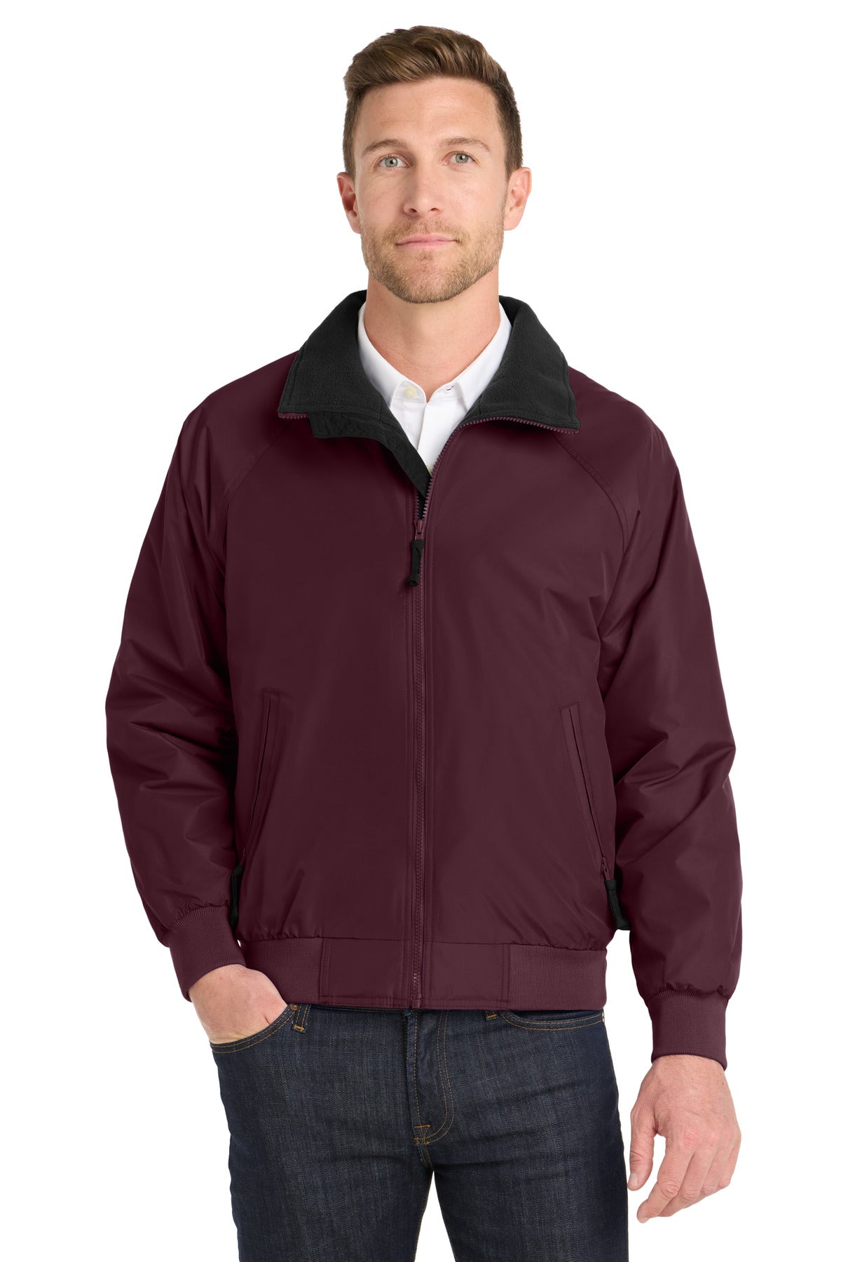 Maroon/ Black