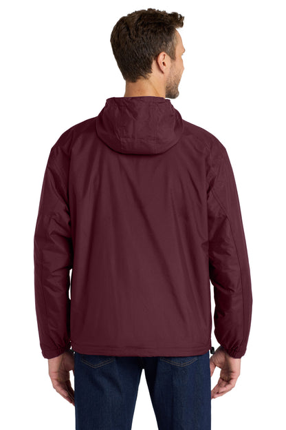 Maroon/ Light Oxford