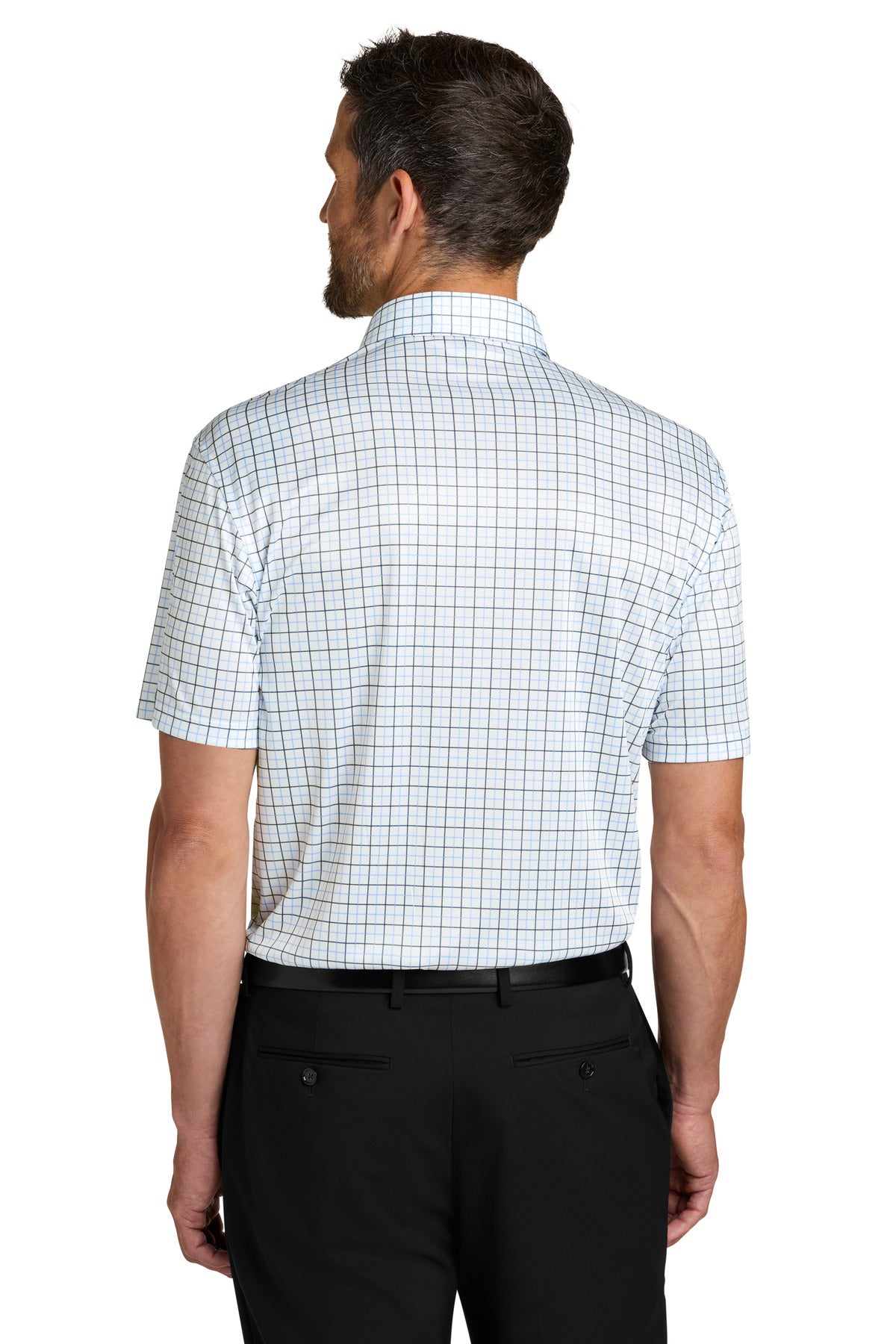 Black/ Carolina Blue Check