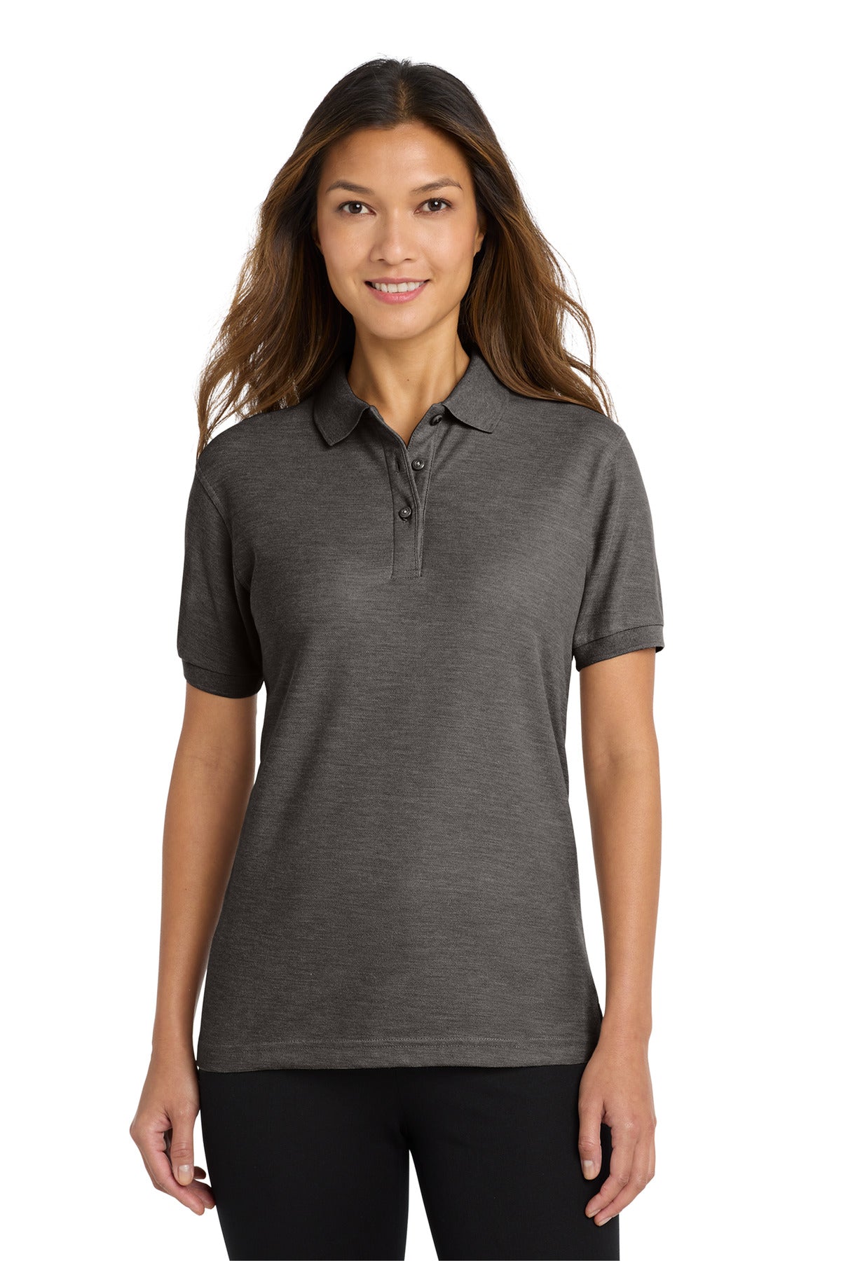 Polo Port Authority Silk Touch™ para mujer (L500)
