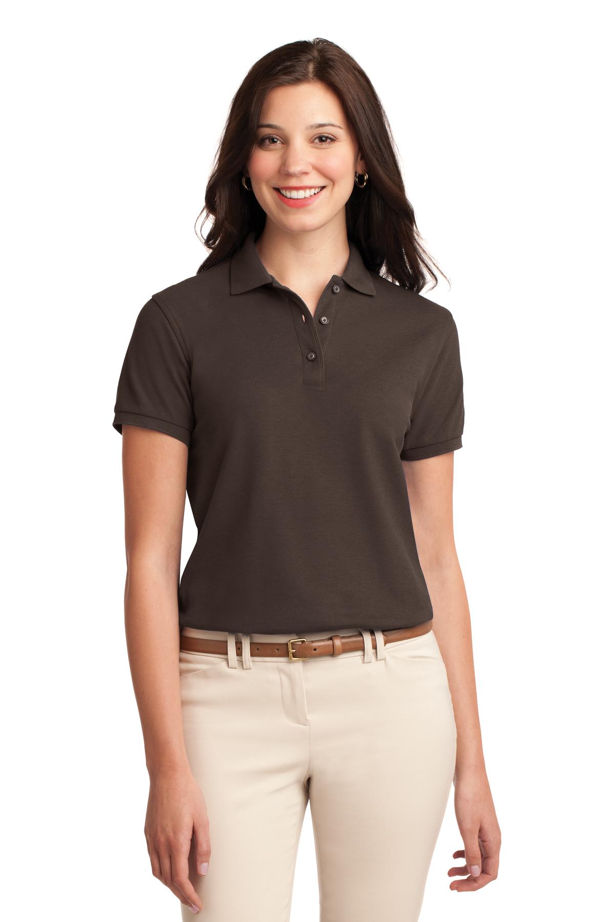 Polo Port Authority Silk Touch™ para mujer (L500)